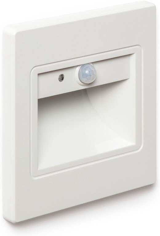 Ledkia - LED-Wandleuchte 1.5 w Einbau mit pir- und Dämmerungssensor Bark Weiß 4000K Neutralweiß