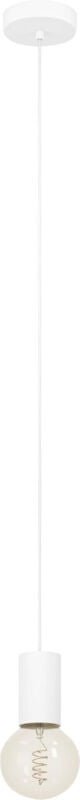Eglo - Hängeleuchte Pozueta 1 weiß 6,5 x 110 cm E27 Deckenlampen & Kronleuchter