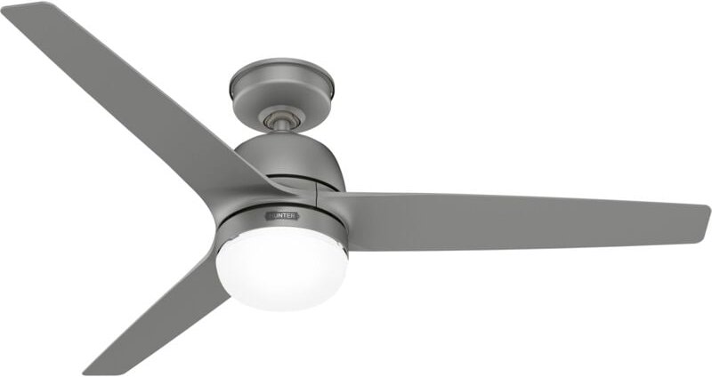 Outdoor Deckenventilator Seawave Silber mit Licht