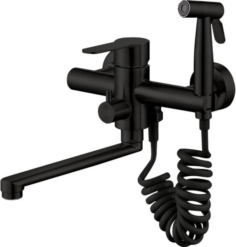 Hochwertige, wandmontierte Küchenarmatur aus Edelstahl mit Sprühpistole und zwei Wasserstrahlarten, 360° schwenkbarer Wa...