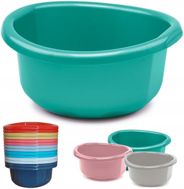 Kunststoffschüssel 15 l Ø41 cm Spülbecken UNIVERSAL mit Griffen LEBENSMITTELZERTIFIKAT