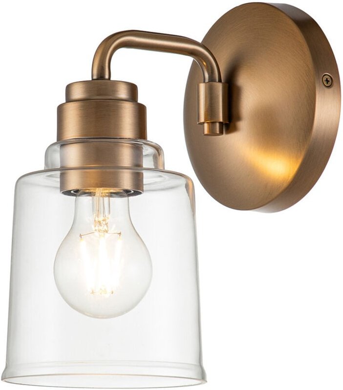 Elstead Kichler Aivian Dome Wandleuchte verwittertes Messing