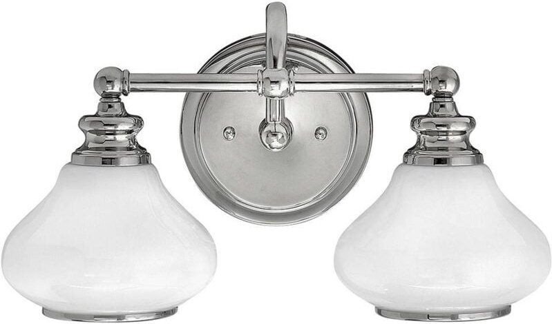 Wandlampe Leuchte Flurlampe 2 flammig led Glas Wohnzimmerlampe chrom IP44