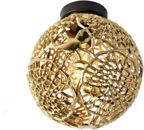 Art-Deco-Deckenleuchte Gold mit Schwarz - Maro