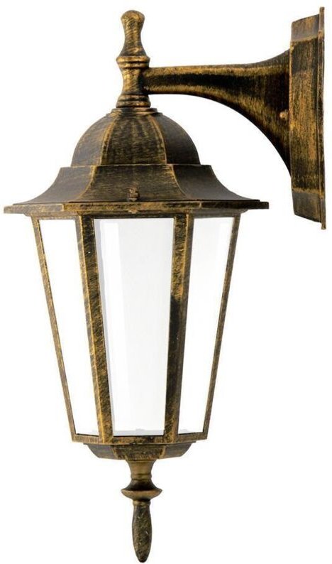 Retro Garten Wandleuchte Liguria E27 IP43 Patina Goldlux 201966