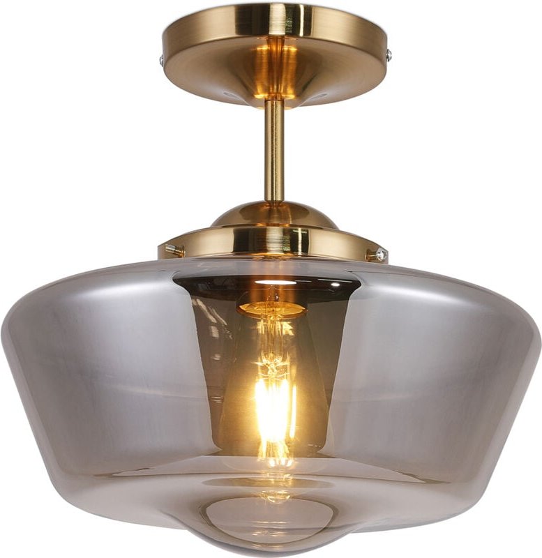 Privatefloor - Deckenlampe - Vintage-Stil Pendelleuchte - Suki Grau transparent
