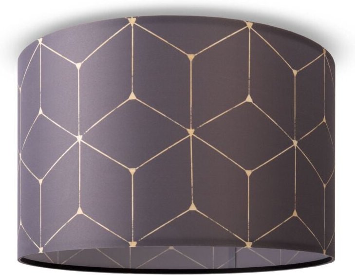 Deckenlampe Lampenschirm Stoff Pendelleuchte E27 Hängeleuchte Schlafzimmer Rund Design 1 (Ø45,5 cm), Deckenleuchte - Sch...