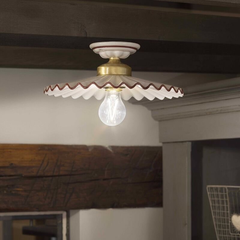 CLASSIC L'AQUILA C014, Deckenleuchte Keramik Deckenleuchte,