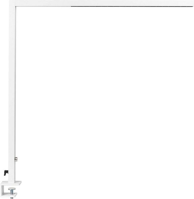 LED-Schreibtischlampe Weiß Metall mit Regler Dimmbar Klemmbar Modern Büro Ausstattung Klemmleuchte Arbeitsleuchte Archit...