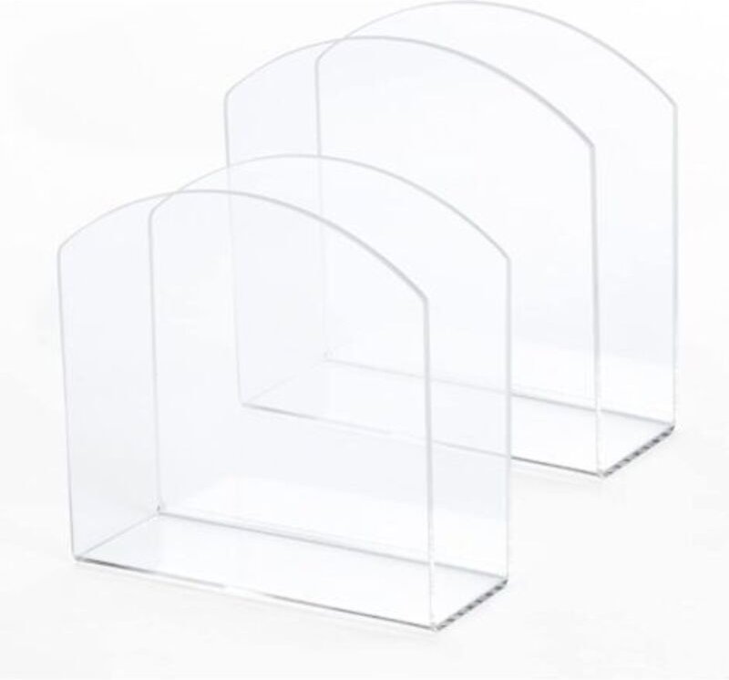 (Transparent) 2 Stück Serviettenhalter, Papierservietten-Spender in U-Form aus Acryl