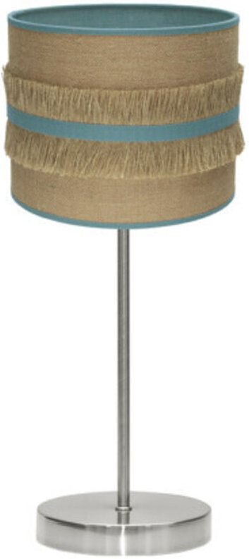 Tischleuchte natalia 1xe14 nickel/sac-türkis 43x17x17 cm