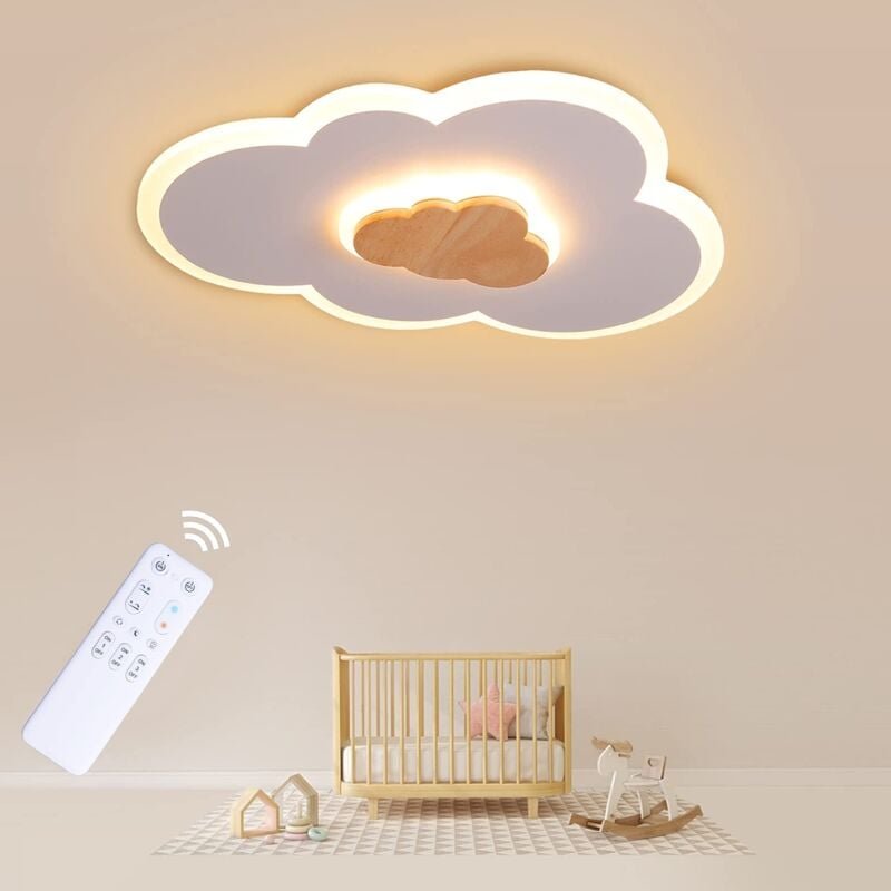 Led Deckenleuchte, Deckenlampe 40cm Kinderzimmer Deckenleuchte 20W Moderne Wolken Led Deckenleuchte 3000K-6000K Anwendba...