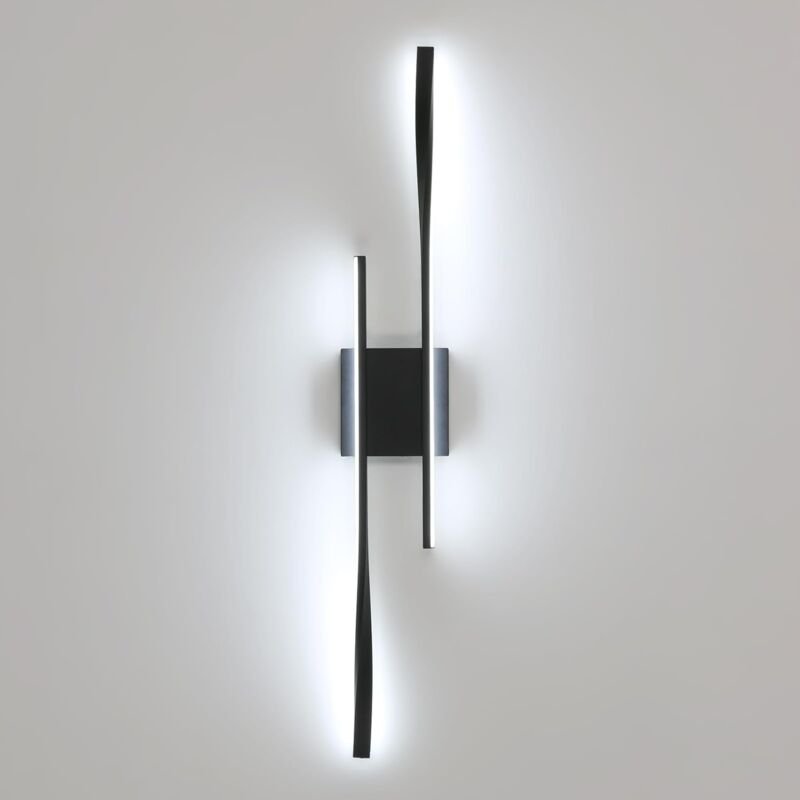 Comely - LED-Wandleuchte für den Innenbereich, 27 w, 3000 lm, moderne LED-Wandlampe, schwarze Wandleuchte für den Innenb...