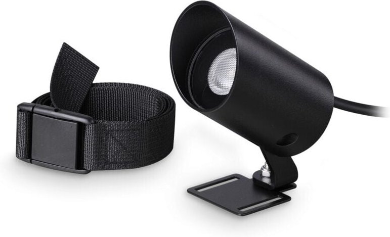 Ideal Lux - koala 7W LED-Außendisplayleuchte zum Anschnallen, Schwarz, 3000K, IP65