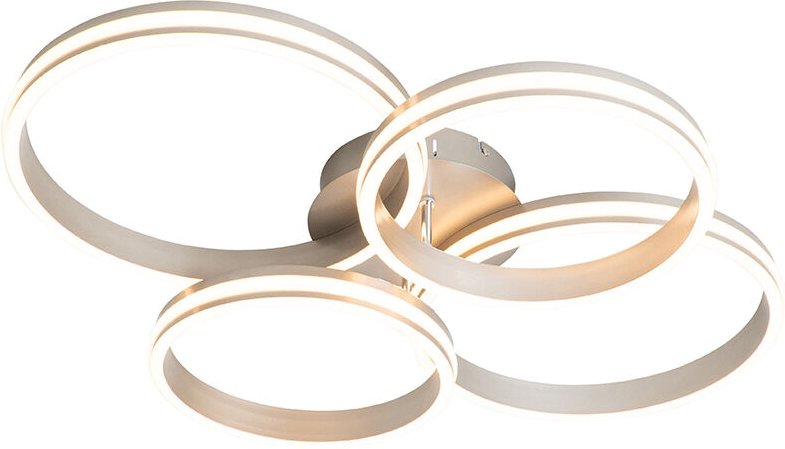 Deckenleuchte Stahl inkl. led 3-stufig dimmbar 4-flammig - Navara