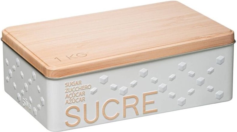 5five Simply Smart - Würfelzuckerdose aus metall scandinave nature weiß - 5five