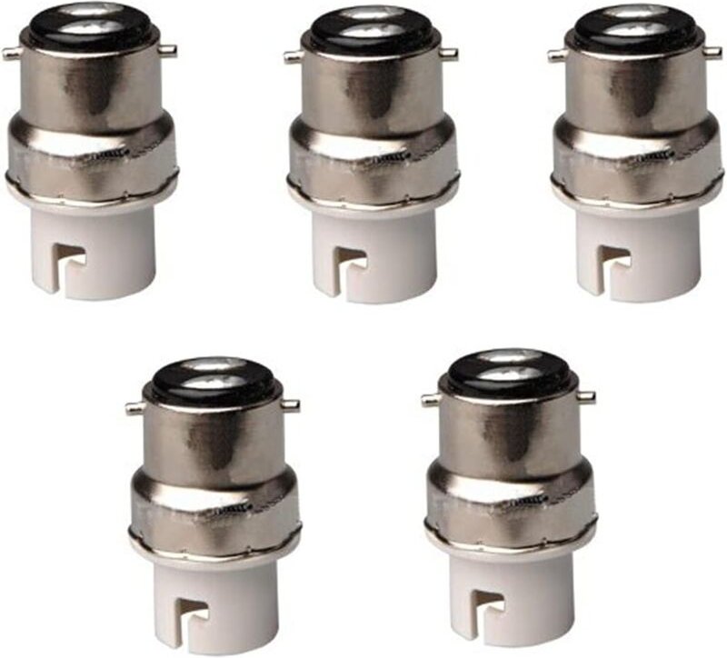 5 Stück B22 auf B15 / BA15D / B15D oder LED-Lampenadapter