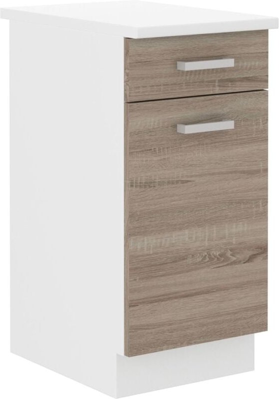 Küchen Preisbombe - Küchen Unterschrank 40 cm für das Modell "Dave 240 Eiche Sonoma Trüffel"