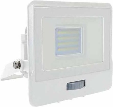 20W Samsung Chip LED-Flutlicht mit PIR-Sensor, Kaltweiß, IP65 - V-tac