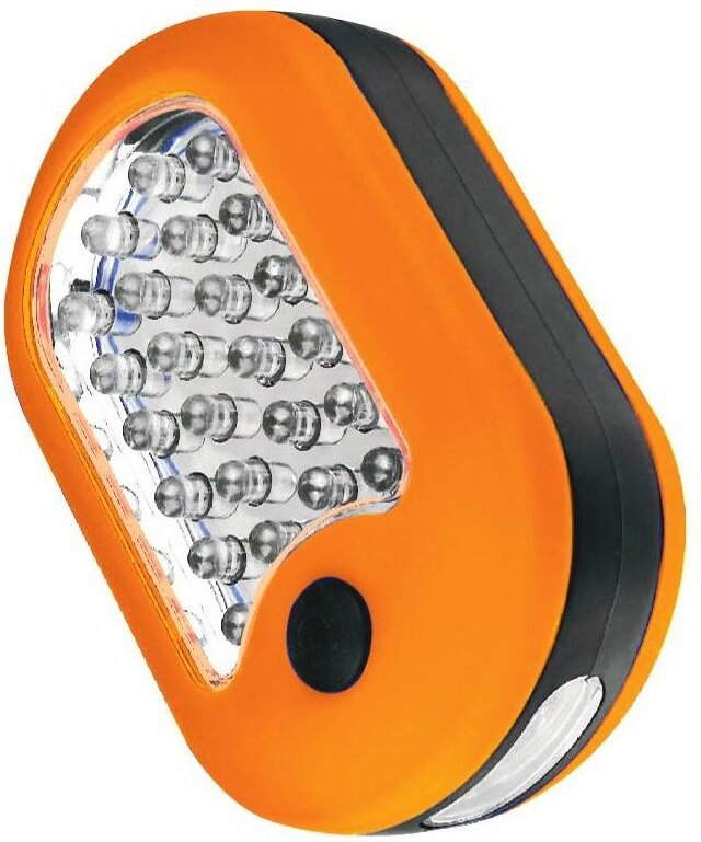 TrendLine LED Taschenlampe orange Handlampe 24 LEDs 50 Lumen