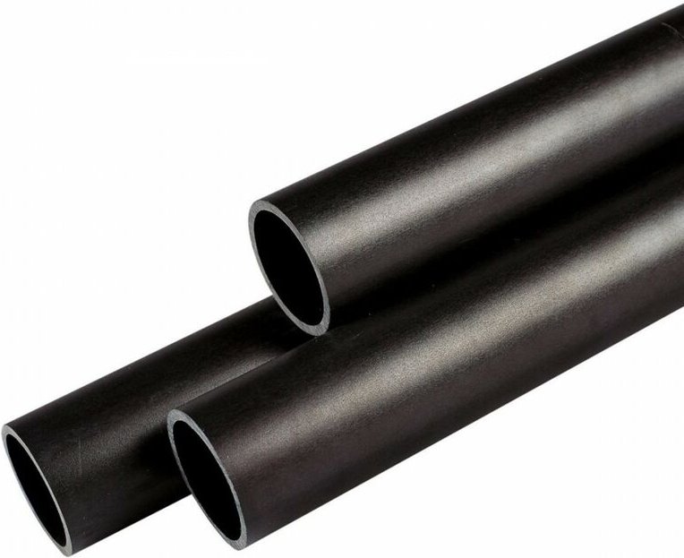 Schwarzer Pfosten aus Bayblend D.60mm H.1000mm