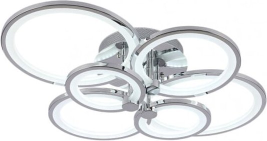 Deckenleuchte Sydney 134w 3000-4000-6500k Chrom 17x74x57 Cm 18090lm Dimmbar, Speicher und Cremoto brand Fabrilamp