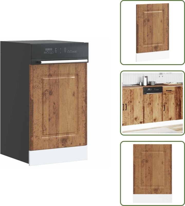 Thumbnail - vidaXL Geschirrspülerblende Kalmar Altholz-Optik 45x1,5x67 cm