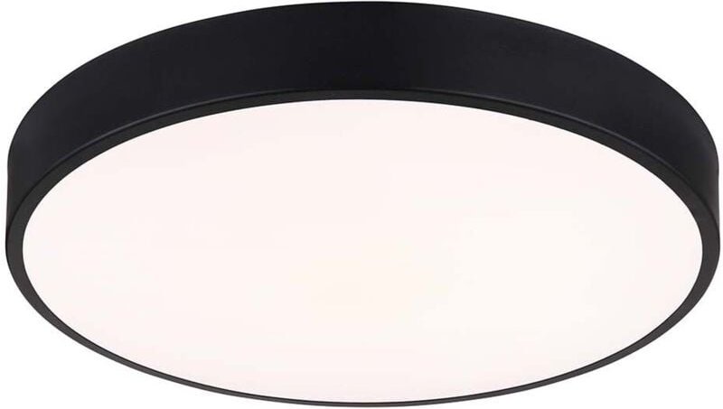 LED Deckenleuchte Wohnzimmerlampe Schlafzimmerleuchte Metall schwarz CCT D 37,8