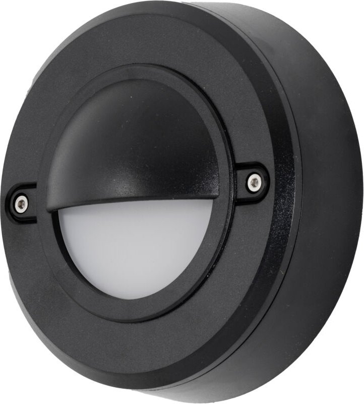 Forlight - Mita Aplique exterior con luz led en blanco cálido 3000K en color negro