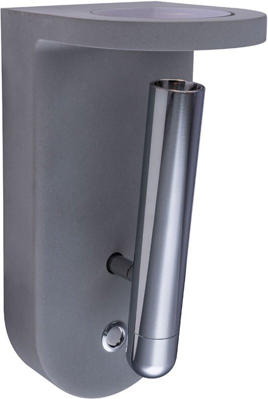 Wandlampe Innen modern Esszimmer Wandleuchte mit beweglichem Spot, Glas tauschbar, Beton grau, 4,2 Watt 180 Lumen 3000 K...