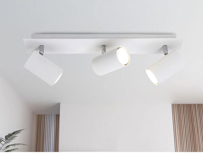 Marley 3 spots deckenhalterung gu10 35w metall weiß 802400301