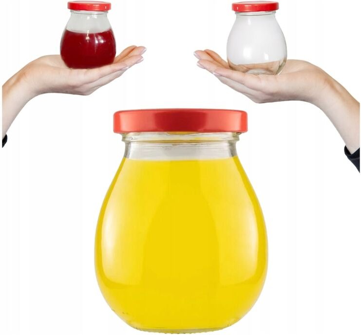 JAR MAJO 245ML MIT DECKEL HONIGMARMELADE MARMELADE MARMELADE Einzelportions-Marmeladengläser