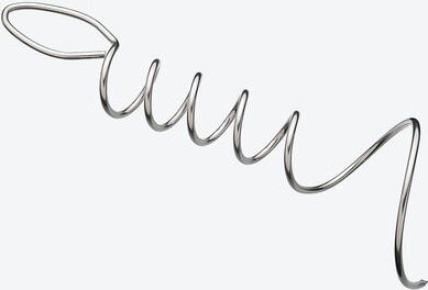 Hagen Grote Spiralnadeln - 3 Stück, Edelstahl, Ø 2,5 cm, 12,5 cm lang, robust und langlebig, hält gefülltes Fleisch und ...