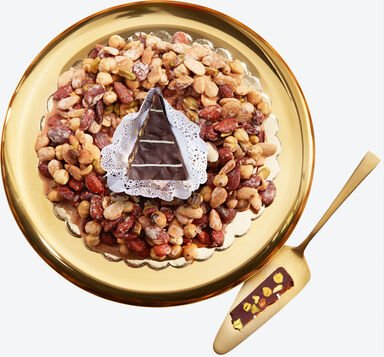 Nusskrokant-Kranz 450 g - Mandeln, Haselnüsse, Pistazien, Honig, Zimt, handgefertigt, italienische Manufaktur, in Gesche...