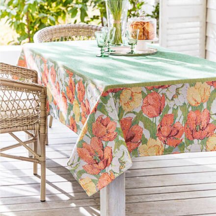 Tischdecke Tulpenmeer, 145 x 210 cm, 100% BIO-Baumwolle