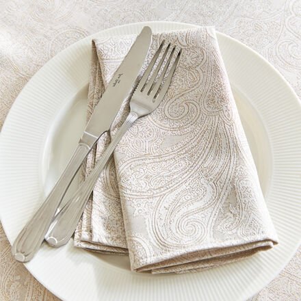 2er-Set Servietten Jaquard Classic, 45 x 45 cm, Farbe: blau, mit Fleckenschutz