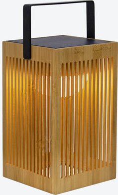 Solar-Outdoor-Laterne "Bambus", 14,5 x 14 x 24 cm,