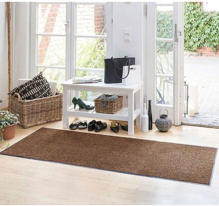 Küchenspezial- und Sauberlaufmatte, uni, Nougat, 60 x 180 cm