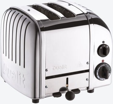 Dualit Classic 2-Schlitz Edelstahl-Toaster - Handgefertigt in England, patentierte Heizelemente, extra breite Schlitze, ...
