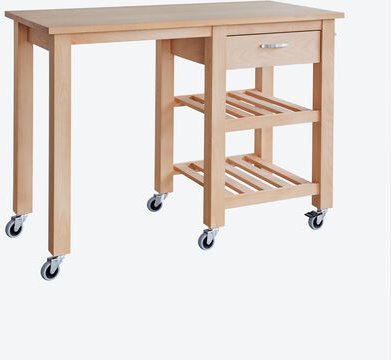 Hagen Grote Kücheninsel, klein, 135 x 60 x 90 cm (B/T/H), mit einer Schublade