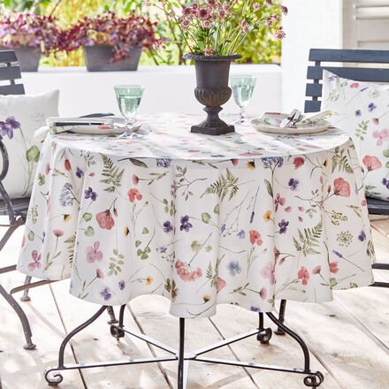 Tischdecke Weidenblumen, Ø 170 cm