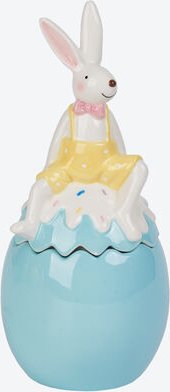 Osterei-Dose, handbemalt, Ø 11 x 26 cm hoch