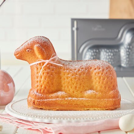 Birkmann Osterlamm-Backform - Karbonstahl, antihaft, 3D-Vollbackform, für ca. 900 ml Teig, auslaufsicher