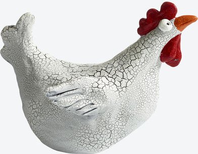 Dekohuhn, groß, weiß