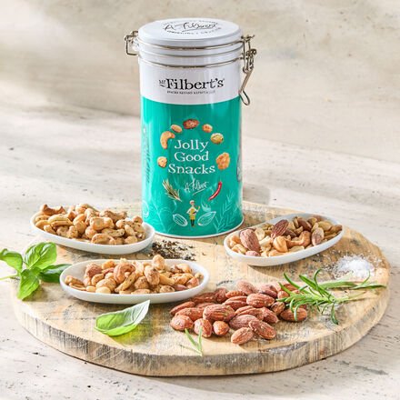 Nussmischung ofengeröstet - 160 g (4 x 40 g), 4 Sorten, handgefertigt, intensiver Geschmack, weniger Fett, ohne Zusätze