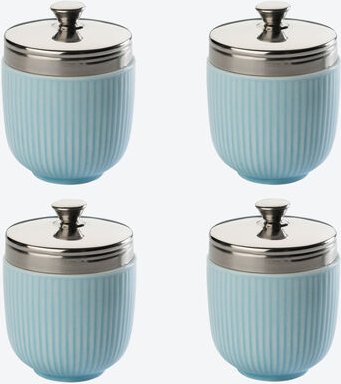 Eierkocher, 4 Stück, blau