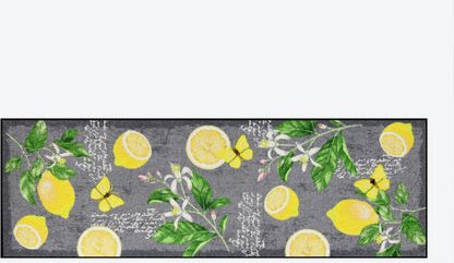 Küchenspezial- und Sauberlaufmatte Zitronenblüte, 60 x 180 cm