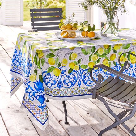 Tischdecke Zitrone, 160 x 230 cm
