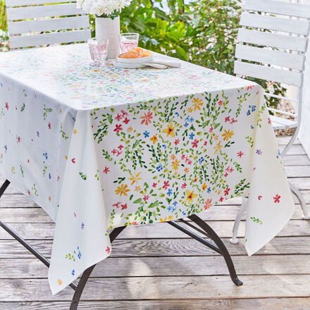 Tischdecke Steublumen beschichtet, Ø 150 cm
