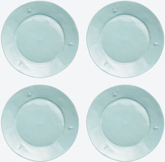 Essteller Biene, 27 cm, Hellblau, 4 Stück